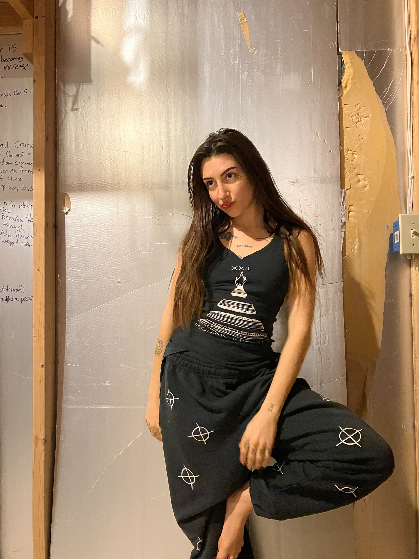 esoteric records • lace up tank