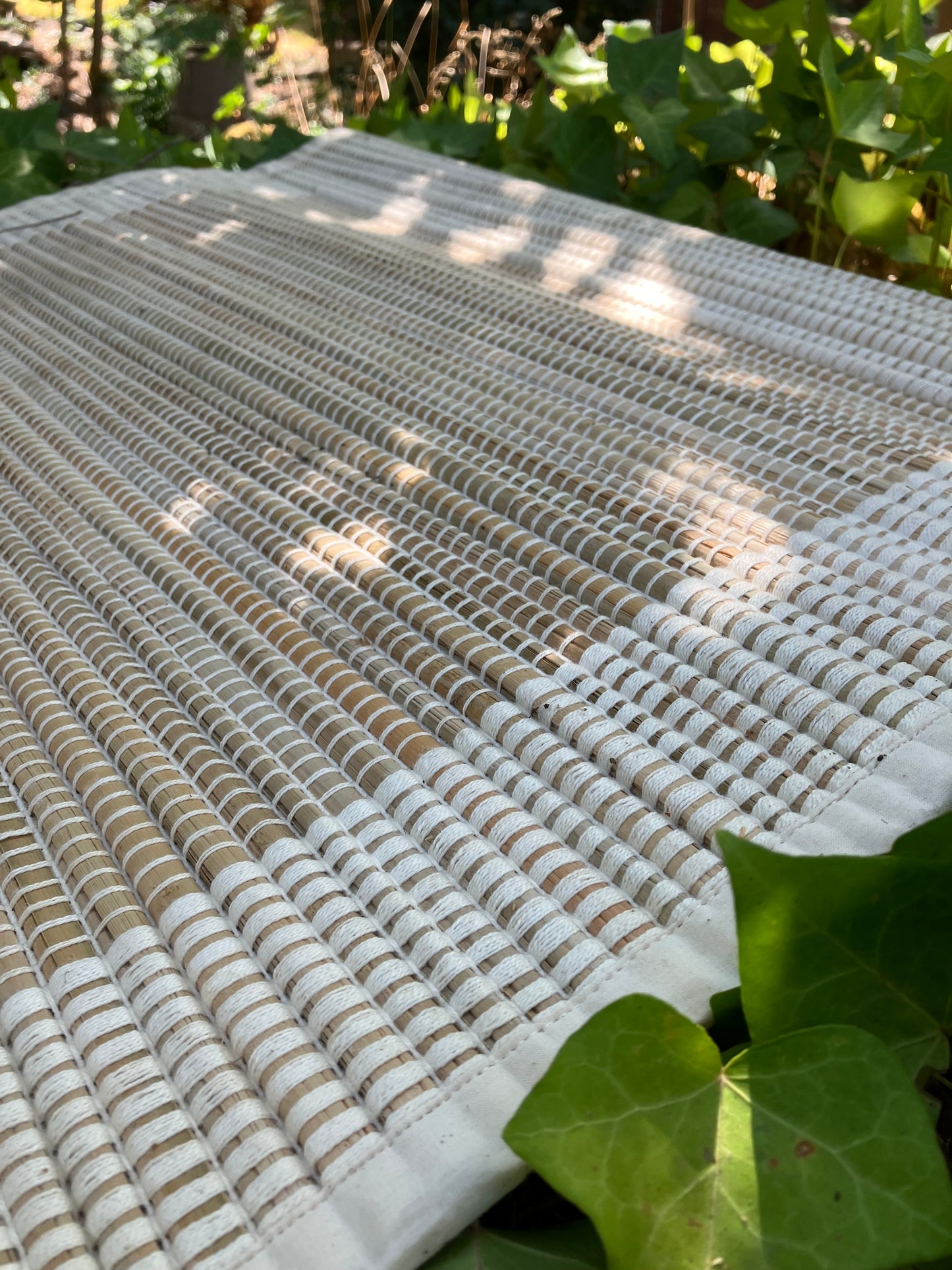 organic straw & cotton mat