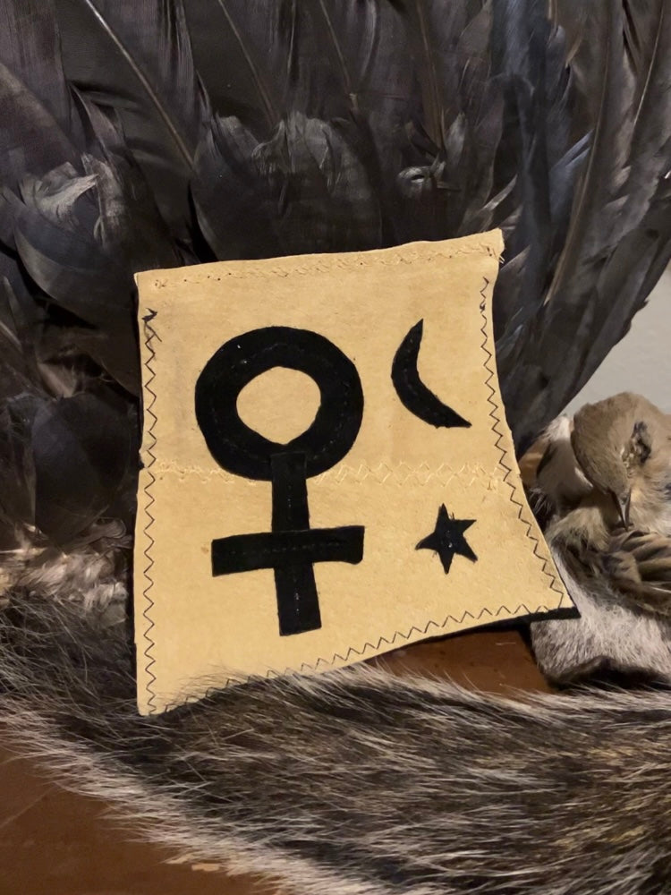 ♀venus & mars ♂ leather medicine bag