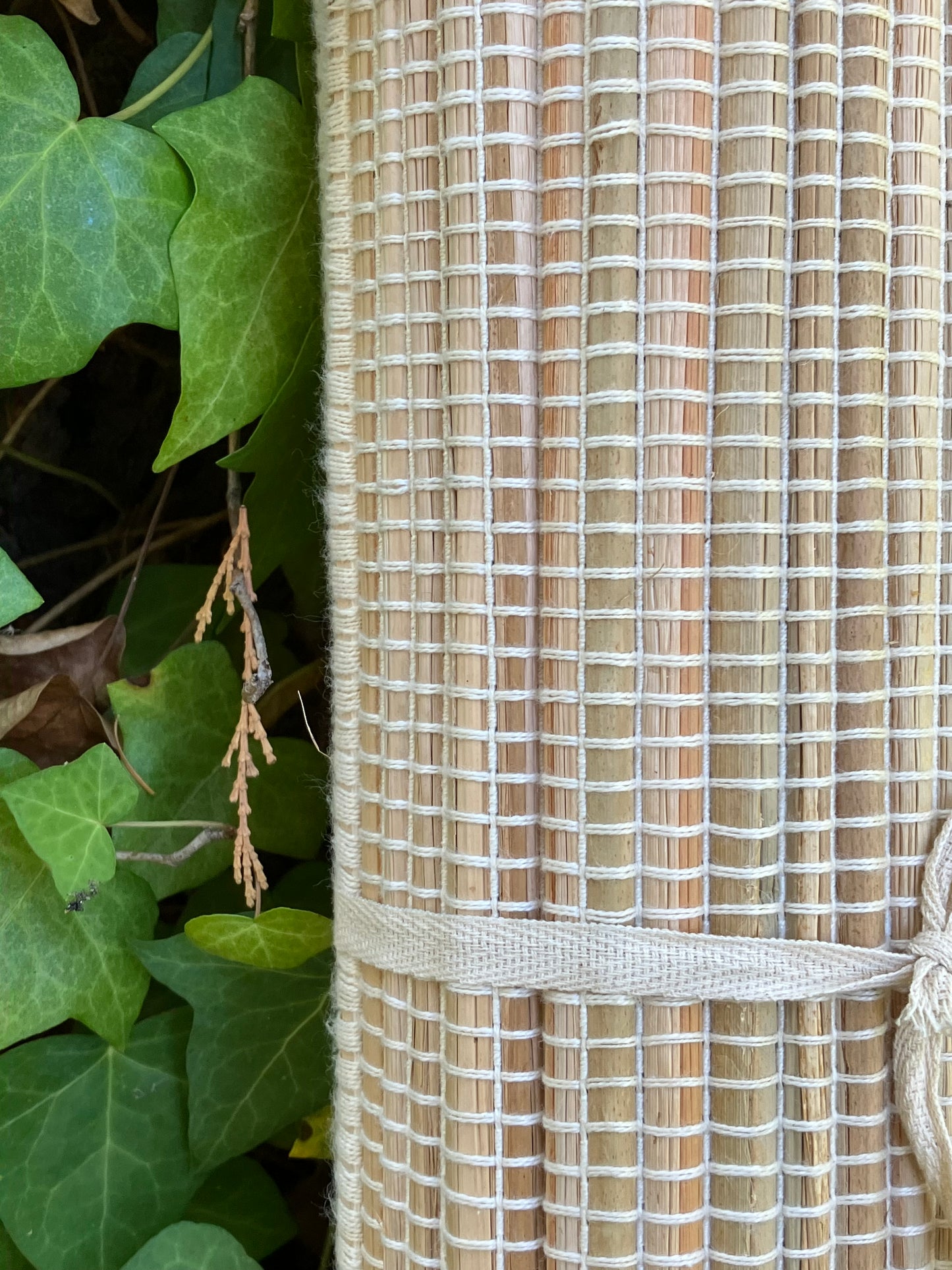 organic straw & cotton mat