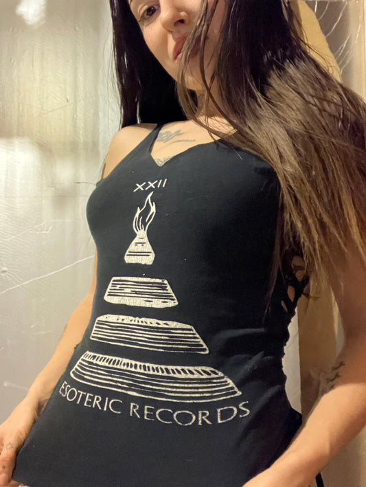 esoteric records • lace up tank