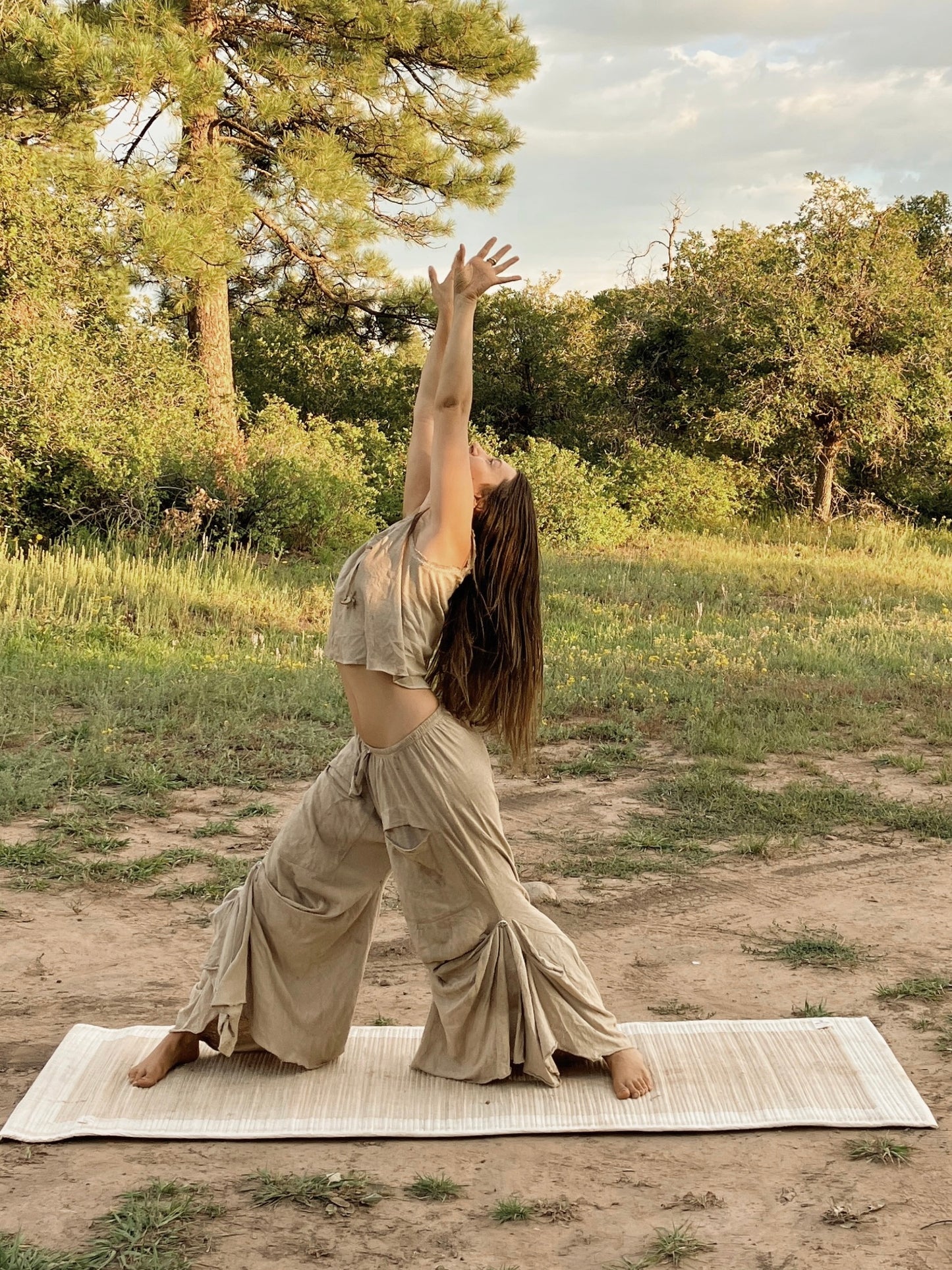 organic straw & cotton mat