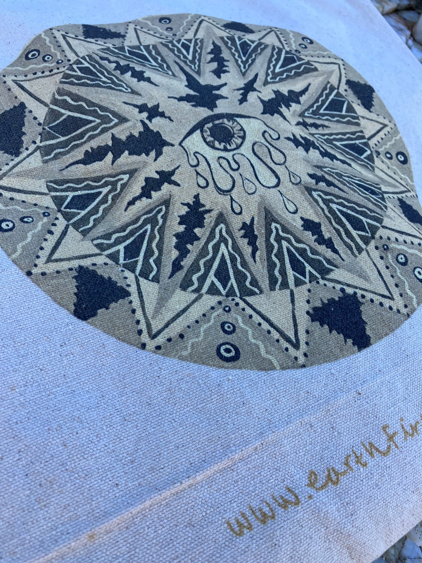 𓍊𓋼 trippy drippy organic cotton canvas tote bag ⋆