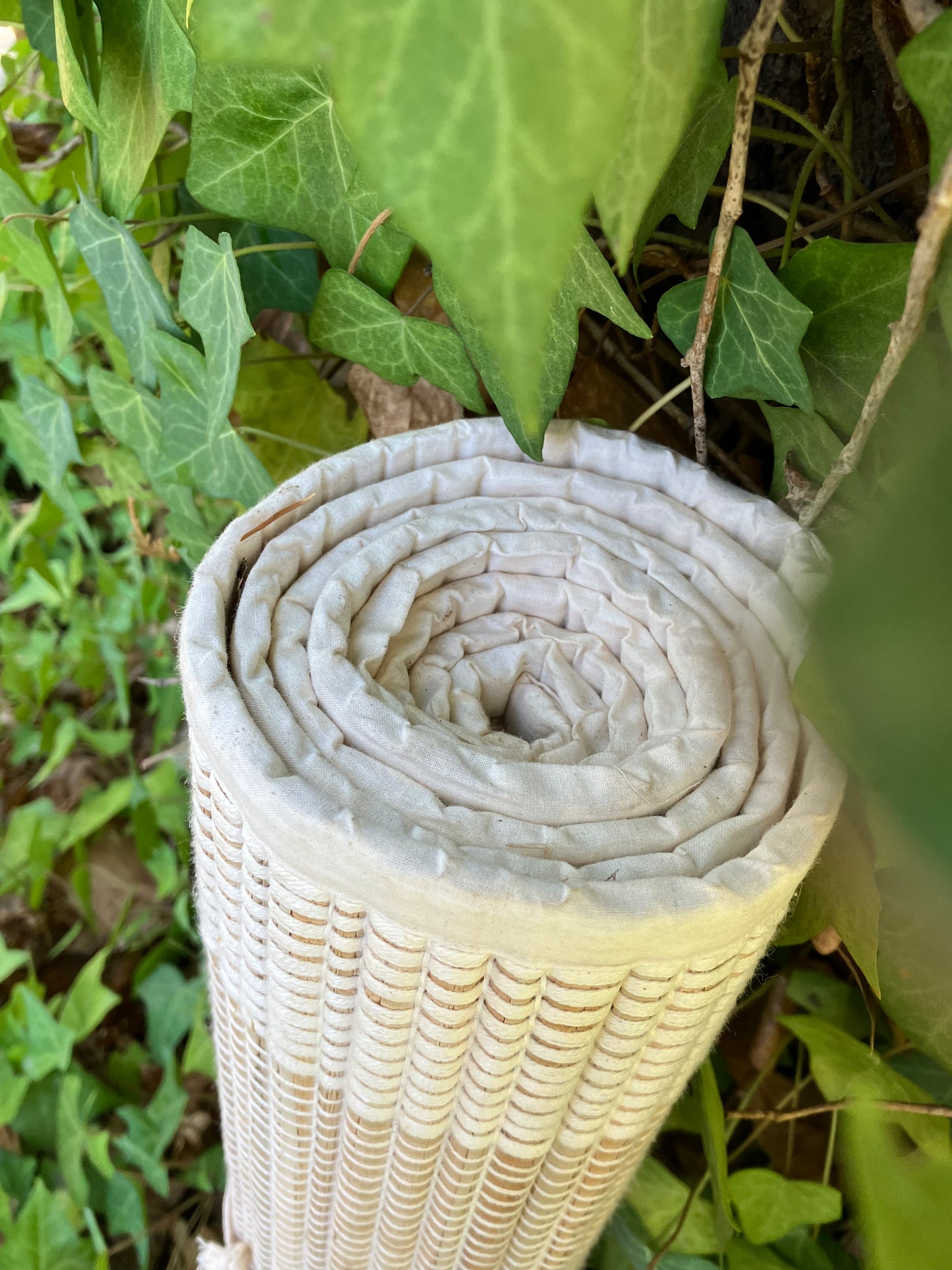 organic straw & cotton mat