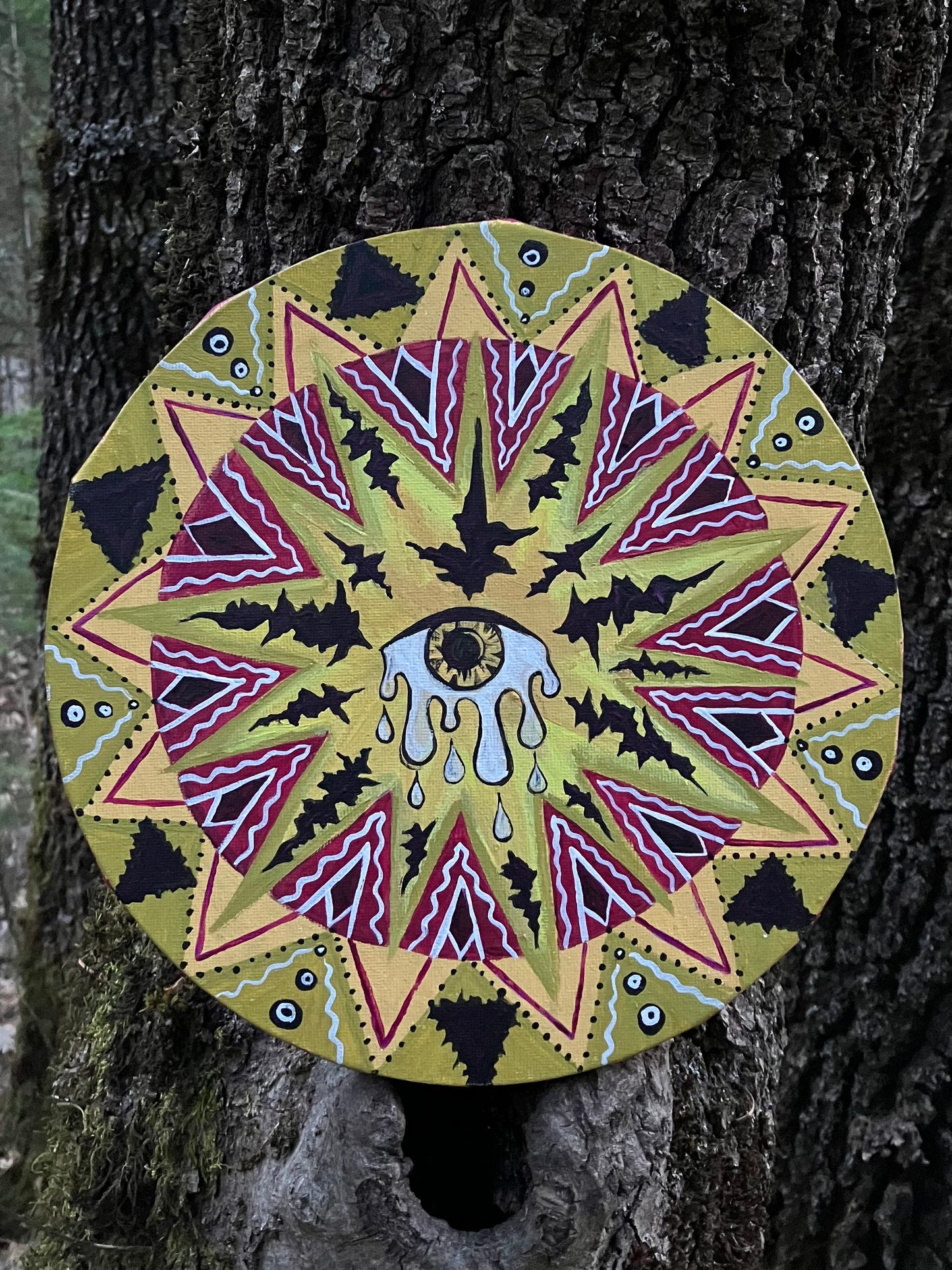 𓍊𓋼 trippy drippy organic cotton canvas tote bag ⋆